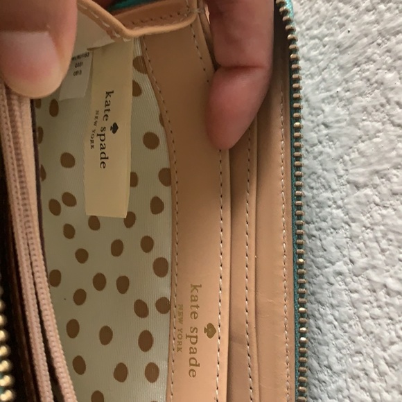 Turquoise Kate Spade Wallet - Picture 4 of 4